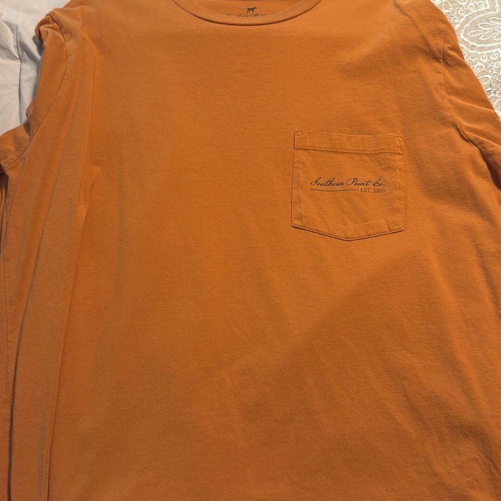 Southern Point Co. Men's Rust Long Sleeve Tee